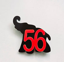 Load image into Gallery viewer, Elephant Line Number Pin