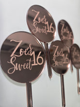Load image into Gallery viewer, Custom Cupcake Topper (Mirrored)