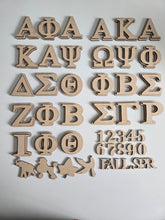 Load image into Gallery viewer, DIY Wooden Greek Letters - Single Layer