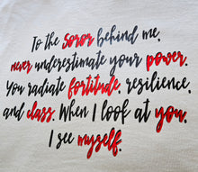 Load image into Gallery viewer, "My Soror's Back" Hoodie