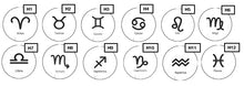 Load image into Gallery viewer, Zodiac Sign